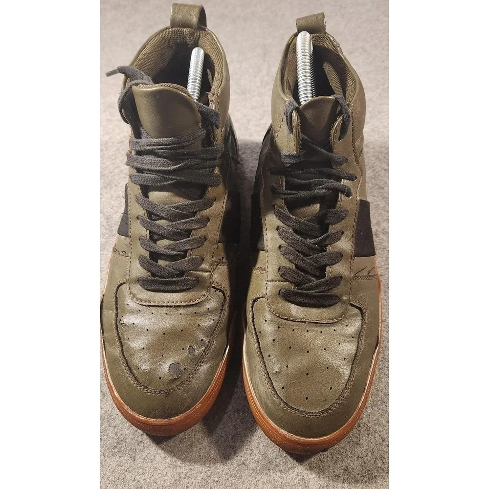 Abound High Top Shoes Mens Size 9 Olive Green Black‎ Sneakers Gum Sole MR JARED